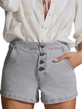 Anthropologie Pilcro Wide-leg Sailor Shorts Size 27 Style 4125527680050